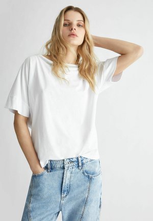 Liu Jo Jeans Jednoduché tričko - white