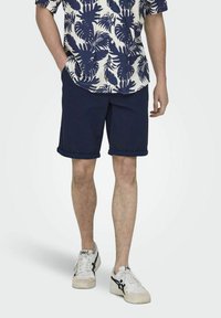 Only & Sons - NORMAL GESCHNITTEN - Shortsit - dark navy Pienoiskuva 1