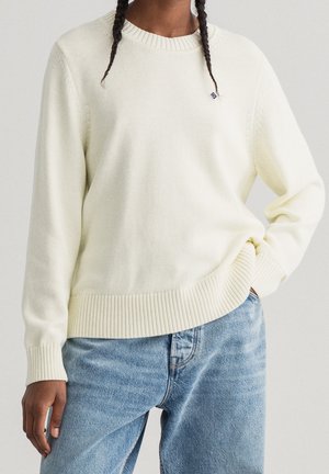 Striktrøje - off-white