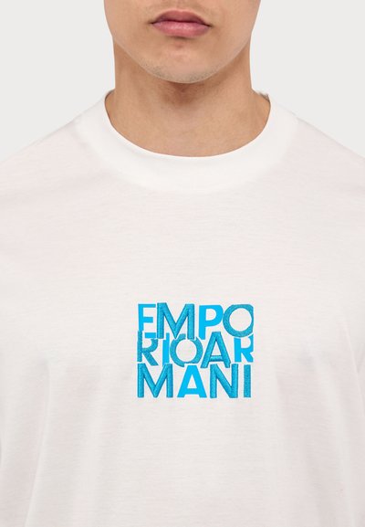 Emporio Armani Print T-shirt - bianco caldo