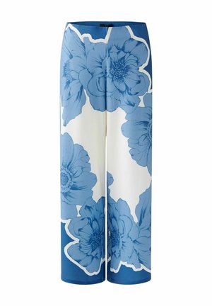 Oui Stoffhose - blue white