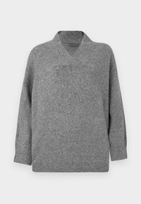 VMBANG V NECK LONG  - Pullover - medium grey melange