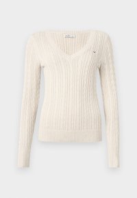 ICON V NECK  - Camisola - beige