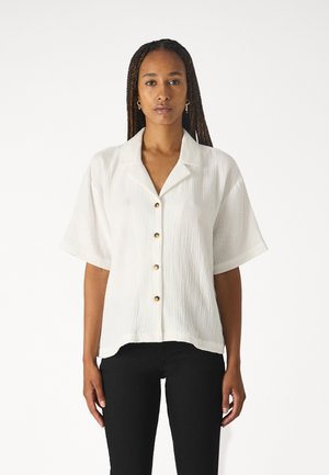 JDY THEIS LIFE 2/4 LOOSE - Button-down blouse - cloud dancer