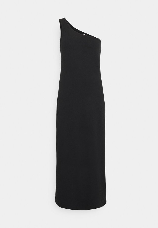 BEACH EDIT ONE SHOULDER MIDI - Jersey dress - black