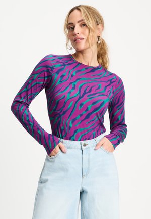 POM Amsterdam, LONGSLEEVE - ANIMAL PURPLE - Longsleeve - multi colour