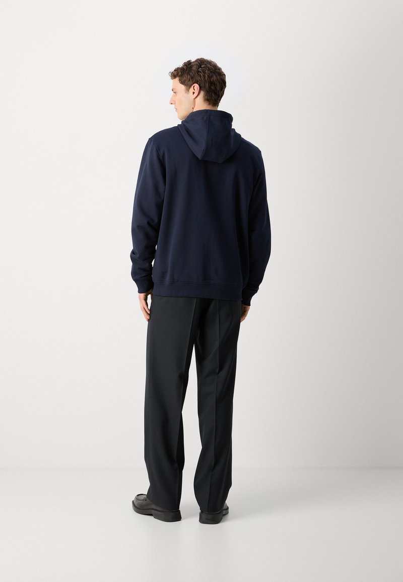 Hugo Blue felpa in cotone uomo colore beige con cappuccio
