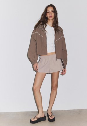 Stradivarius TRASPAENT STRAPS - Natikači za na bazen - black