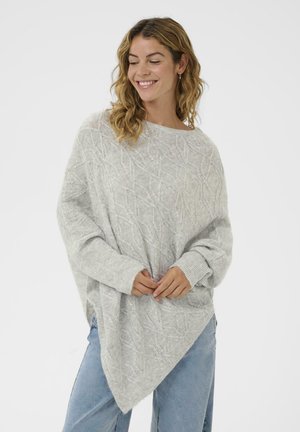 MINKA - Striktrøje - light grey melange