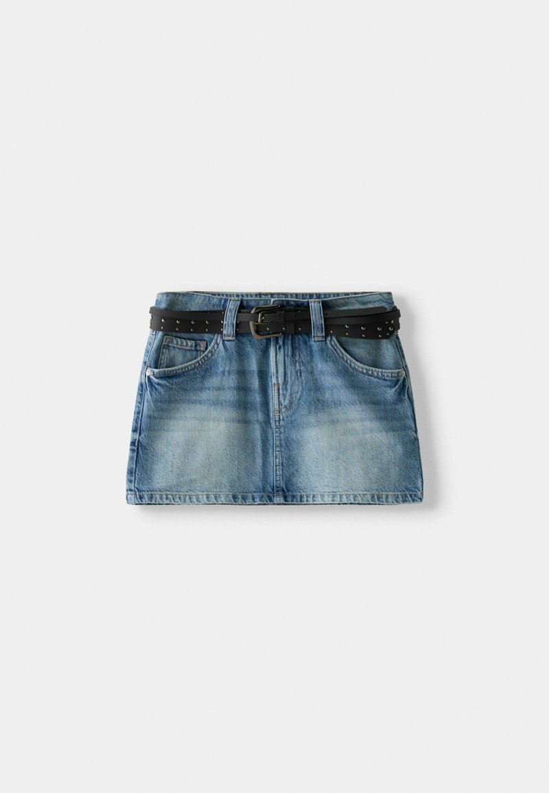 Bershka Minirok blauwgrijs