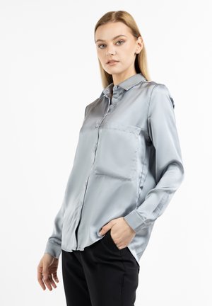 Button-down blouse - graublau