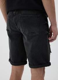 Calliope BERMUDA - Shorts di jeans - nero