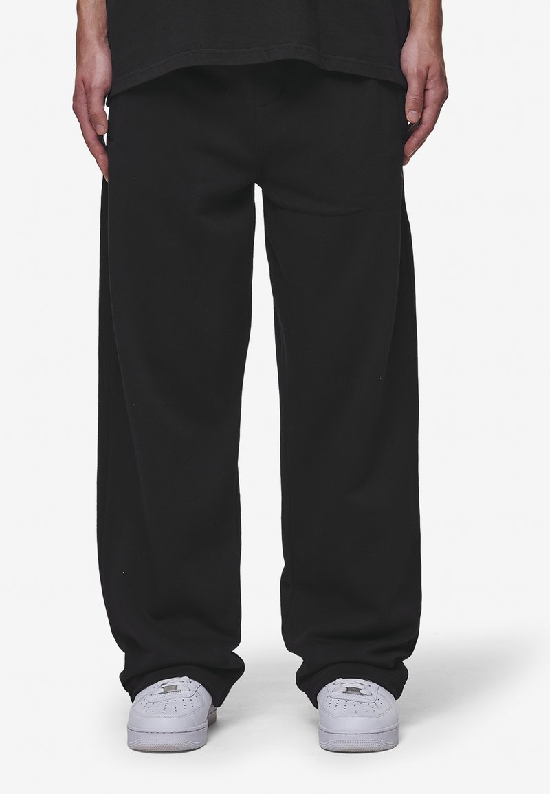Pegador LEONO LOOSE - Treniņtērpa apakšdaļas - washed black virtual pink gum