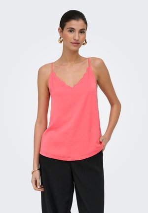 ONLY, ONLDEBBIE SINGLET NOOS WVN - Topp - sugar coral