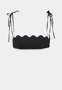 Seafolly GIA RIC RAC BUSTIER BANDEAU - Bikini pezzo sopra - black