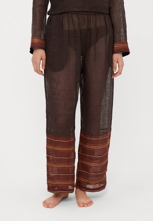 DRAWCORD WAIST BEACH - Strand accessories - dark chocolate/orange