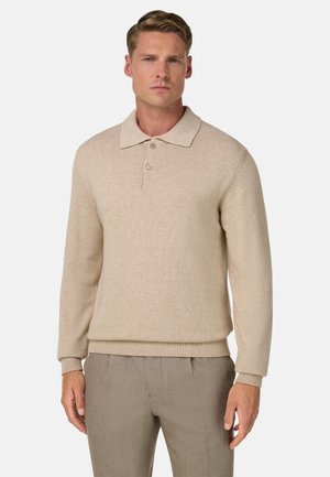 Langærmet T-shirt - sand