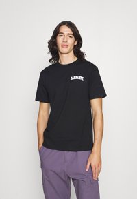 Carhartt WIP - UNIVERSITY SCRIPT - T-shirts print - black/white Miniaturebillede 1