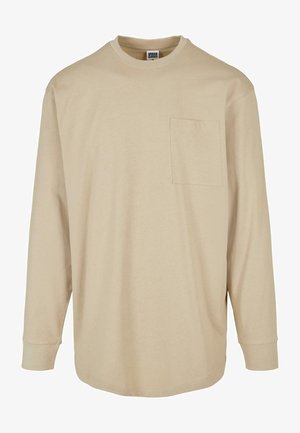 HEAVY OVERSIZED  - Long sleeved top - concrete