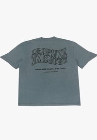 MIRRORED LOGO - T-Shirt print - acid grey