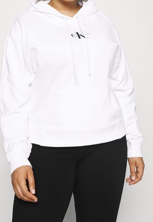 Felpa con cappuccio - white