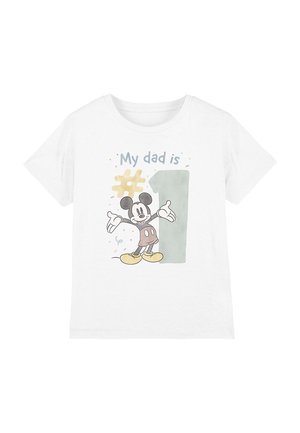 MICKEY MOUSE NO.1 DAD WATERCOLOUR - Print T-shirt - white