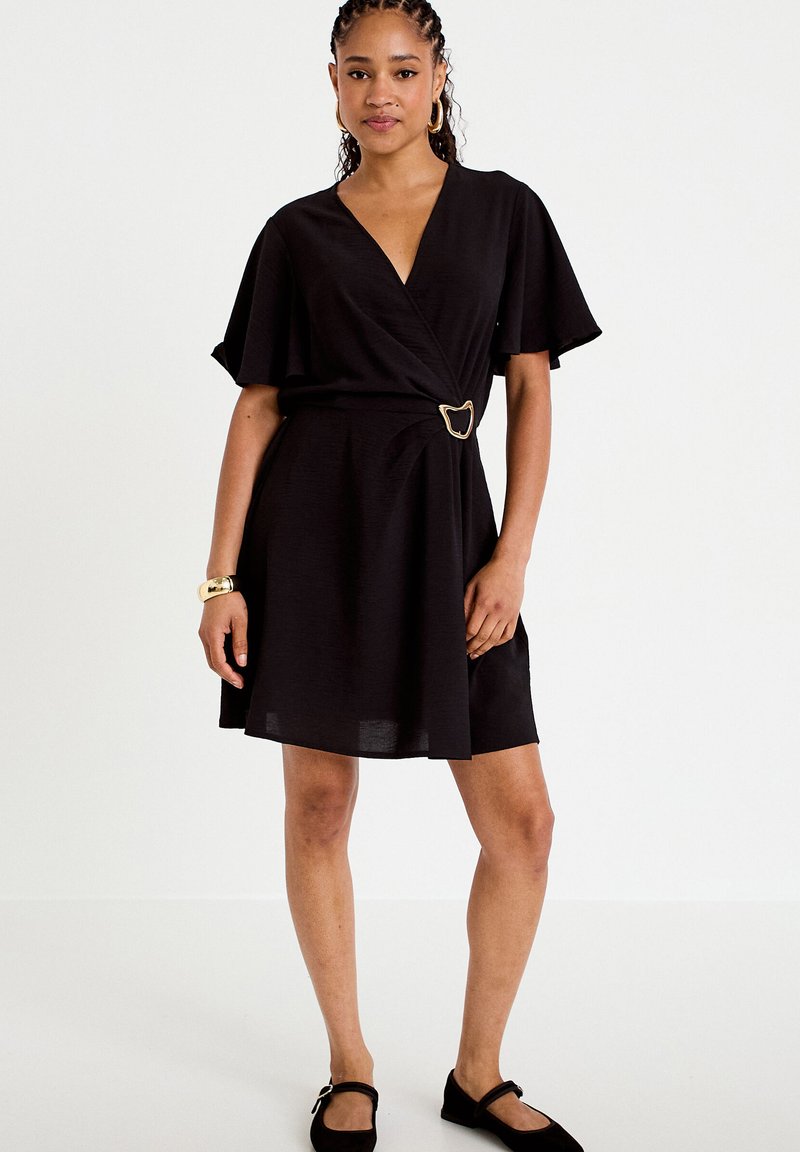 Cache Cache CACHE CACHE CACHE CACHE KURZES, AUSGESTELLTES KLEID - Day dress - noir/black