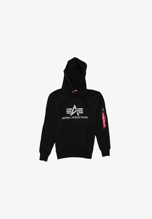 Alpha Industries 3D CAMO LOGO - Kapuzenpullover - black woodland