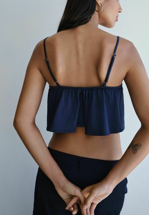 Next, REGULAR FIT - BRODERIE SLEEVELESS BANDANA CAMI . - Topp - navy