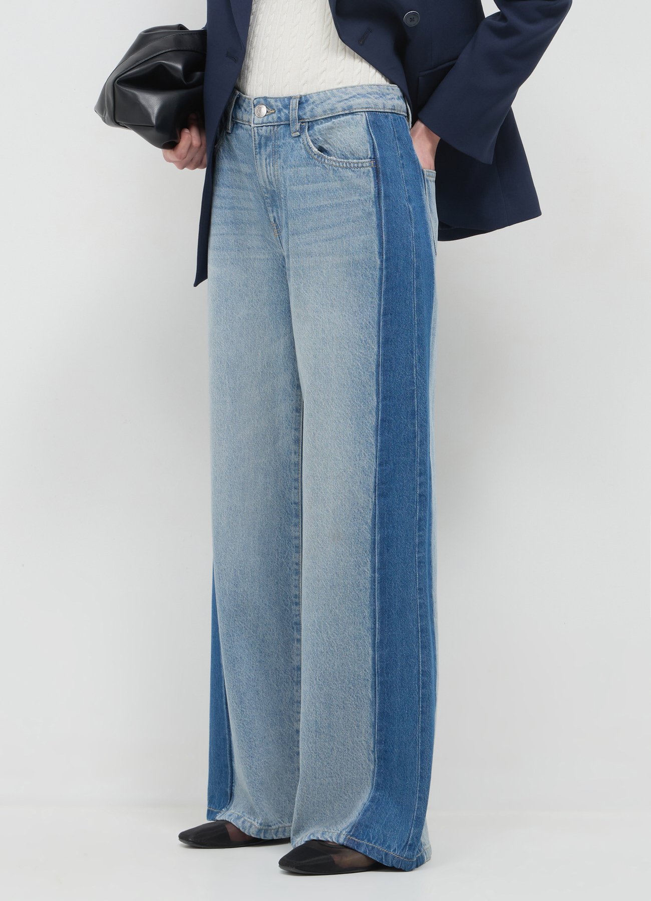 Calliope Straight leg jeans blu denim chiaro/bleached denim