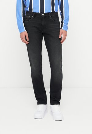SCANTON FADED SLIM BLACK JEANS - Jeans Straight Leg - denim black