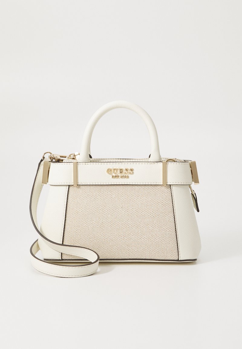 GUESS Borsa A Tracolla Mini Crossbody Bianca – 21x13x6.5 Cm, In Poliuretano E Poliestere Riciclato, Con Tracolla Regolabile E Scomparti Per Carte