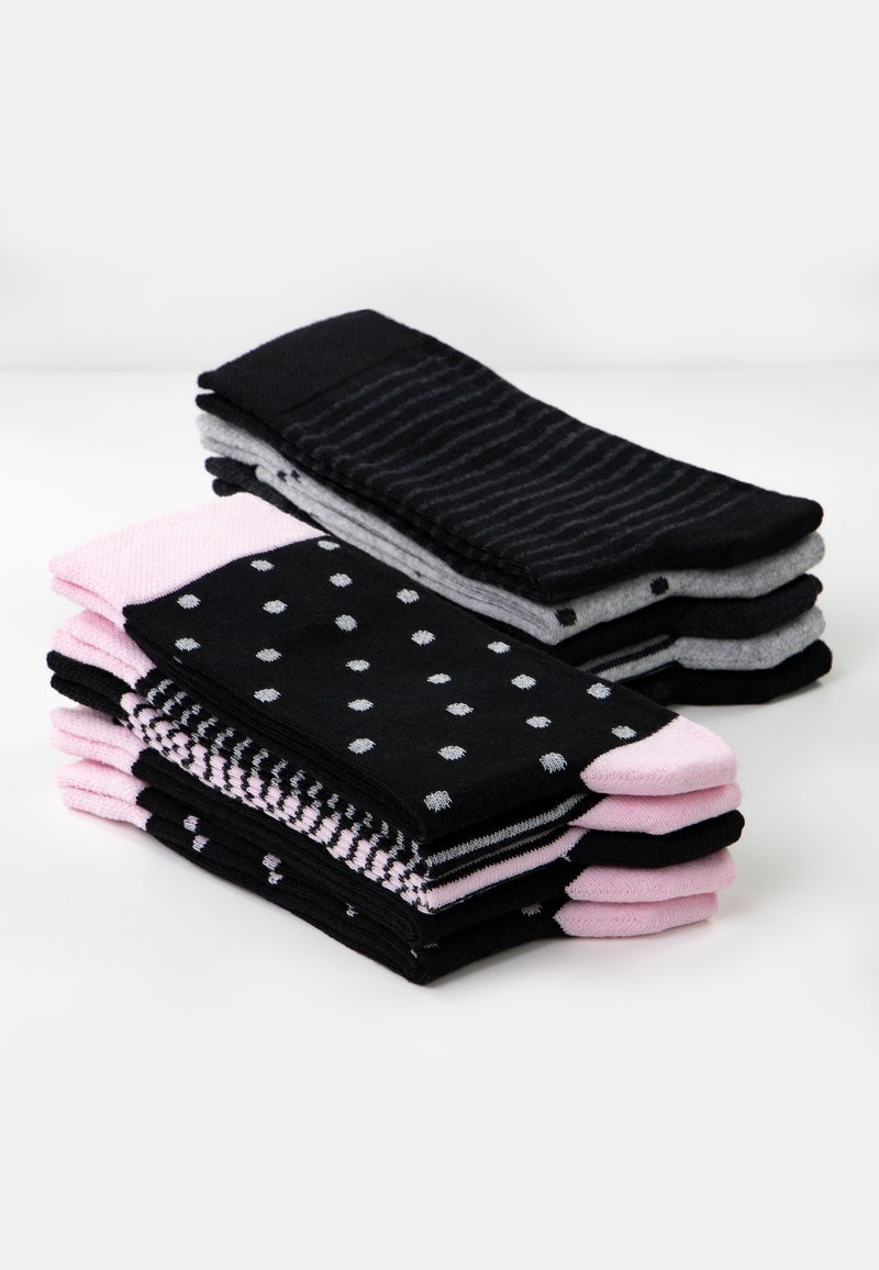 Damen Strumpfhosen | OCCULTO 10 PAAR MILKA Socken black-pink/pink meliert - CX81149 Damen Strumpfhosen | OCCULTO 10 PAAR MILKA Socken black-pink/pink meliert - CX81149