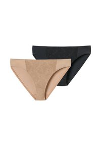 Schiesser 2-PACK AIR BLICKDICHTE - Slip - maple schwarz