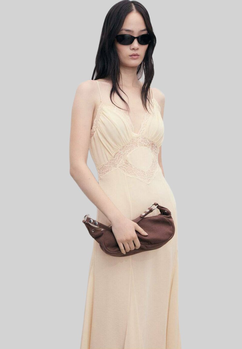 Mango KANTEN - Maxi dress - beige - Zalando.ie
