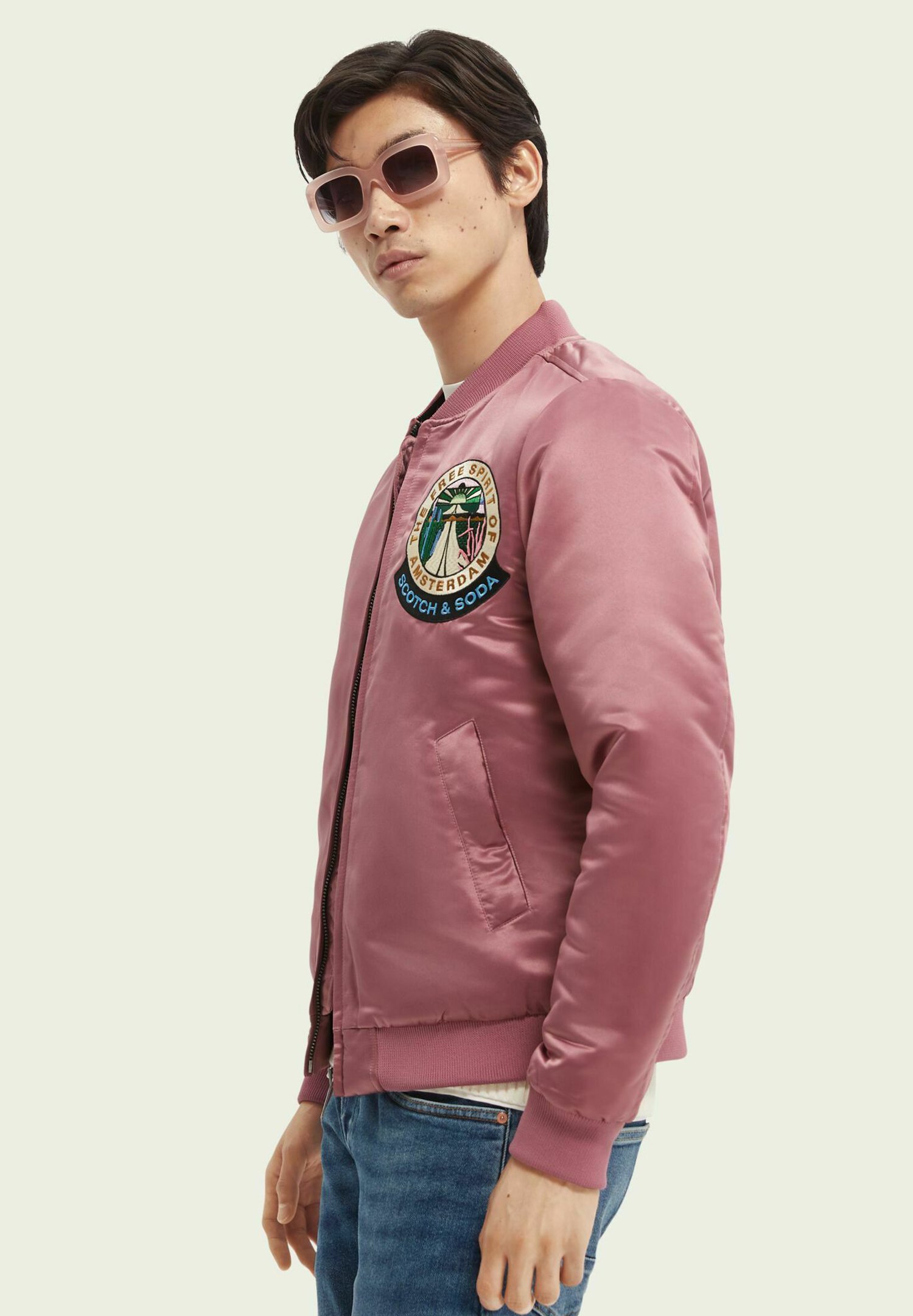 scotch and soda pink jacket