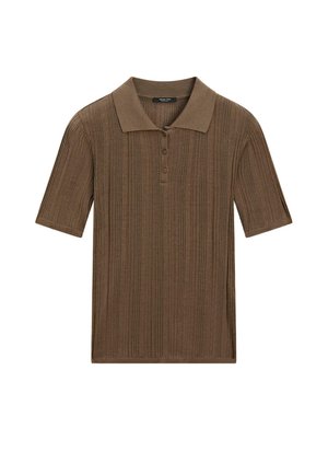 Massimo Dutti WITH DETAIL  - Polo shirt - brown