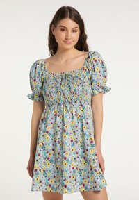 myMo SOMMER - Rochie de zi - hellblau mehrfarbig