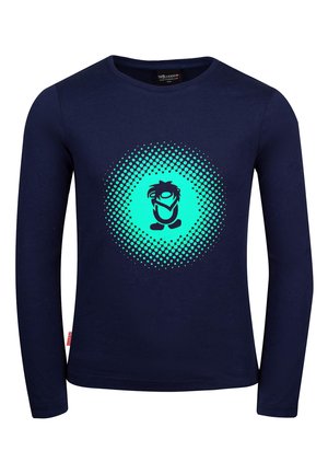 TROLLKIDS GIRLS POINTILLISM LONGSLEEVE - Long sleeved top - navy/mint