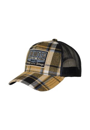 Von Dutch, CASQUETTE BASEBALL  À CARREAUX AVEC FILET ET PATCH CARRREAUX11 - Casquette - bleu