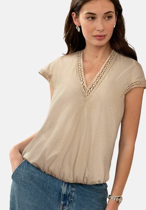 Next SHORT SLEEVE V-NECK BUBBLEHEM  - Print T-shirt - neutral