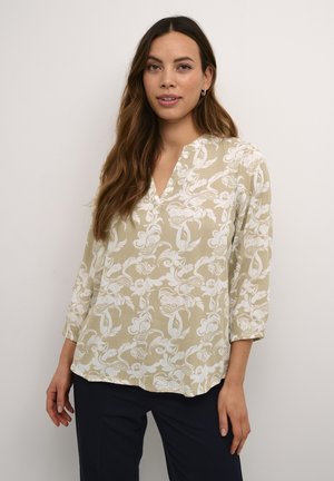 CLAIRE - Blouse - brown chalk paisley print