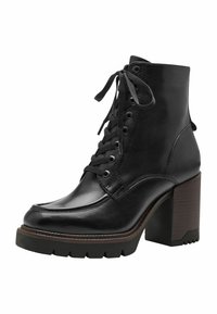 Tamaris Kotníkové boty na platformě - black leather