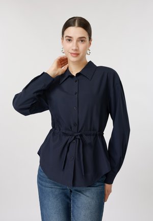 Button-down blouse - blue
