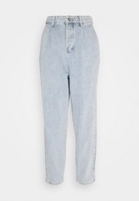 HIGHWAISTED PLEAT FRONT SLOUCH - Calças de ganga de corte relaxado - light blue