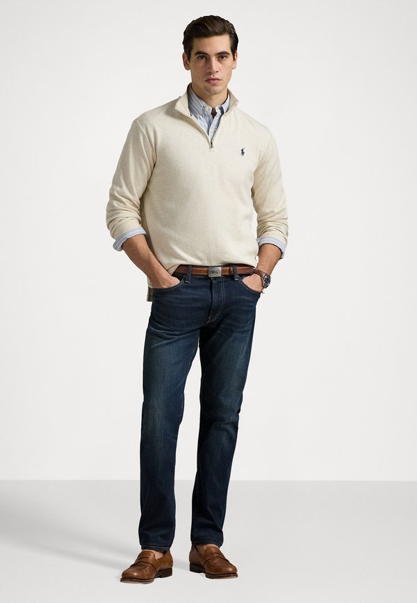 LONG SLEEVE HALF ZIP - Sweatshirt - chalk heather4