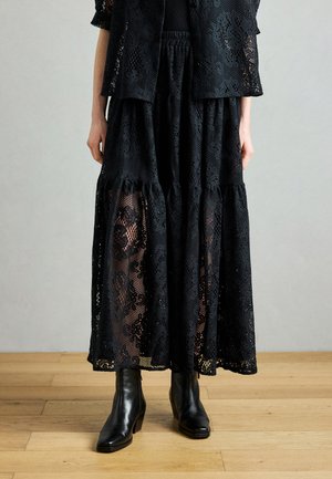 SKIRT - Μάξι φούστα - dark navy