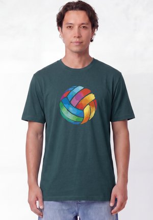 watapparel, VOLLEYBALL IN WATERCOLOR UNISEX - T-Shirt print - stargazer