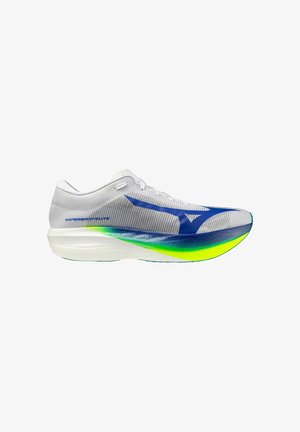 Mizuno, WETTKAMPF HYPERWARP ELITE - Laufschuh Straße - white/lightyellow/dazzling blue