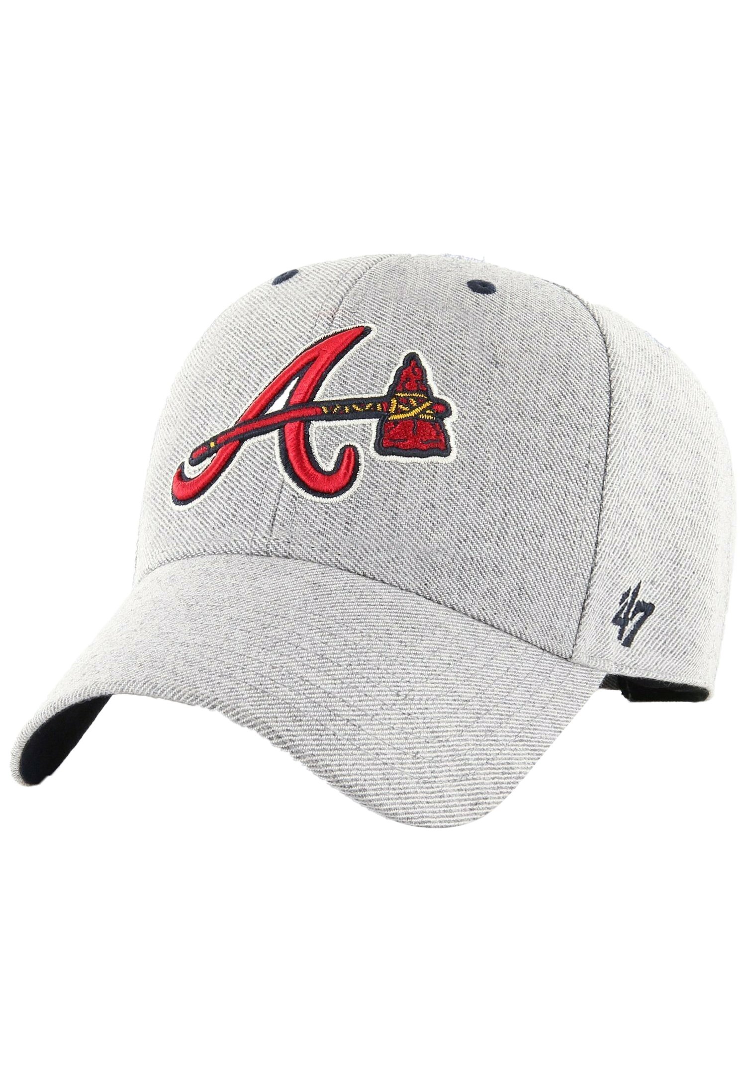 atlanta braves cap grey